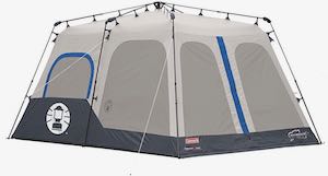 Coleman 8 Person Tent - Instant Family Tent grey with blue