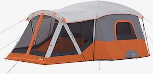 Core 11-Person Family Cabin Tent with Screen Room orange