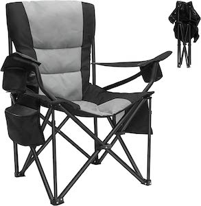 Oversized Camping Chair Heavy Duty Padded Support